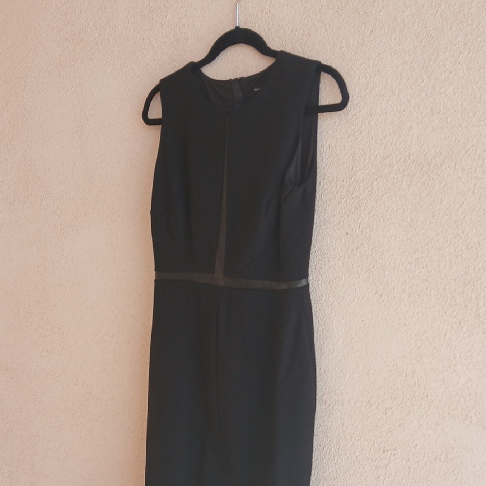 White House Black Market Elegant Black Midi Dress